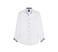 Businesshemd OLYMP "OLYMP Luxor, modern fit, New Kent", Herren, Gr. 42, Normaler Arm, blau, 100% Baumwolle, Hemden (66804303-42) blau