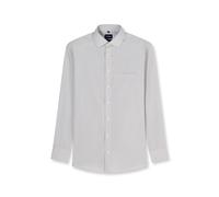 Businesshemd OLYMP "Luxor modern fit", Herren, Gr. 42, N-Gr, grau (silbergrau), Web, Obermaterial: 100% Baumwolle, modern fit, Hemden (58320255-42) silbergrau
