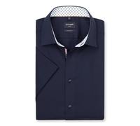 Businesshemd OLYMP "OLYMP Luxor, modern fit, New Kent", Herren, Gr. 45, Normaler Arm, marine, 100% Baumwolle, Hemden (63588939-45) marine