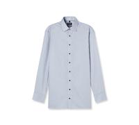 Businesshemd OLYMP "OLYMP Luxor, modern fit, New Kent", Herren, Gr. 45, Normaler Arm, silbergrau, 100% Baumwolle, Hemden (47694953-45) silbergrau