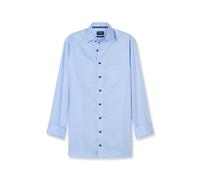 Businesshemd OLYMP "OLYMP Luxor, Modern Fit, New Kent", Herren, Gr. 47, Normaler Arm, blau (bleu), 100% Baumwolle, Hemden (82336005-47) bleu