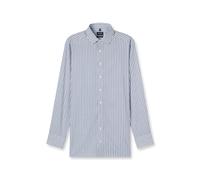 Businesshemd OLYMP "OLYMP Luxor, modern fit, New Kent", Jungen, Gr. 39, Normaler Arm, marine, 100% Baumwolle, Hemden (85410253-39) marine