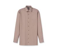 Businesshemd OLYMP "OLYMP Luxor, modern fit, New Kent", Jungen, Gr. 41, Normaler Arm, nougat, 100% Baumwolle, Hemden (33881368-41) nougat