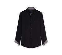 Businesshemd OLYMP "OLYMP Luxor, Modern Fit, New Kent mit extra langem Arm", Herren, Gr. 46, Normaler Arm, schwarz, 100% Baumwolle, Hemden (42069224-46) schwarz