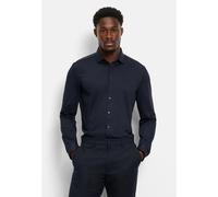 Businesshemd OLYMP "OLYMP No. Six 24/Seven, super slim, Modern Kent", Herren, Gr. 41, Normaler Arm, marine, 86% Polyamid, 14% Elasthan, Hemden (61753340-41) marine