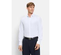 Businesshemd OLYMP "OLYMP No. Six 24/Seven, super slim, Modern Kent", Herren, Gr. 43, Normaler Arm, weiß, 64% Baumwolle, 27% Polyester, 9% Elasthan, Hemden (91480341-43) weiß