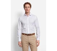 Businesshemd OLYMP "No. Six super slim", Herren, Gr. 44, N-Gr, weiß, Jersey, Obermaterial: 64% Baumwolle, 27% Polyester, 9% Elasthan, Hemden, Jersey-Hemd (35417624-44) weiß