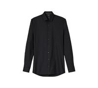 OLYMP No. Six 24/Seven Dynamic Flex Super Slim Jerseyhemd schwarz, Einfarbig