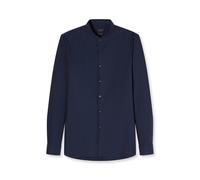 Businesshemd OLYMP "OLYMP No. Six 24/Seven, super slim, Stehkragen", Herren, Gr. 39, Normaler Arm, marine, 64% Baumwolle, 27% Polyester, 9% Elasthan, Hemden (31228707-39) marine