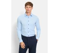 OLYMP No. Six Super Slim Jerseyhemd hellblau, Einfarbig