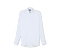 OLYMP Hemd Herren Extra Slim Fit Umschlagmanschetten Baumwoll-Stretch weiß, 44