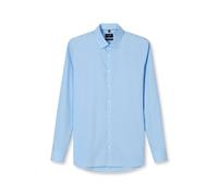 Businesshemd OLYMP "OLYMP No. Six, super slim, Businesshemd, Urban Kent", Jungen, Gr. 37, Normaler Arm, hellblau, 97% Baumwolle, 3% Elastolefin, Hemden (98370032-37) hellblau