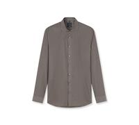 Businesshemd OLYMP "OLYMP No. Six, Super Slim, Haifisch", Herren, Gr. 37, Normaler Arm, braun, 100% Baumwolle, Hemden (30668069-37) braun