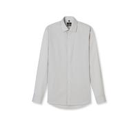 Businesshemd OLYMP "OLYMP No. Six, super slim, Kent", Herren, Gr. 39, Normaler Arm, taupe, 100% Baumwolle, Hemden (53133559-39) taupe