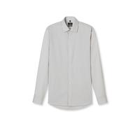 Businesshemd OLYMP "OLYMP No. Six, super slim, Kent", Herren, Gr. 43, Normaler Arm, taupe, 100% Baumwolle, Hemden (53133559-43) taupe