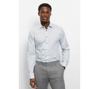 Businesshemd OLYMP "OLYMP No. Six, super slim, New York Kent", Jungen, Gr. 40, Normaler Arm, bleu, 97% Baumwolle, 3% Elastolefin, Hemden (97879760-40) bleu