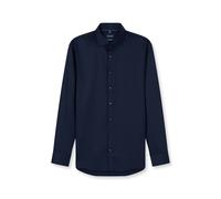 OLYMP No. Six Super Slim Hemd kobalt, Einfarbig