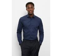 Businesshemd OLYMP "OLYMP No. Six, super slim, Royal Kent", Herren, Gr. 36, Normaler Arm, marine, 97% Baumwolle, 3% Elastolefin, Hemden (17134510-36) marine