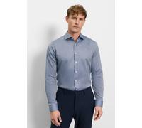 Businesshemd OLYMP "OLYMP No. Six, super slim, Royal Kent mit extra langem Arm", Herren, Gr. 41, Normaler Arm, royal, 97% Baumwolle, 3% Elastolefin, Hemden (56511113-41) royal