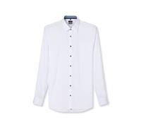 Businesshemd OLYMP "OLYMP No. Six, super slim, Urban Kent", Herren, Gr. 37, Normaler Arm, marine, 97% Baumwolle, 3% Elastolefin, Hemden (30479437-37) marine