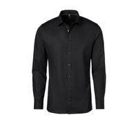 Businesshemd OLYMP "OLYMP No. Six, Super Slim, Urban Kent", Herren, Gr. 37, Normaler Arm, schwarz, 97% Baumwolle, 3% Elastolefin, Hemden (13322143-37) schwarz