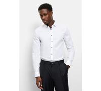 OLYMP No. Six, Business Hemd, super slim, Weiß, Extra langer Arm, Kent, 44 (0774690044)