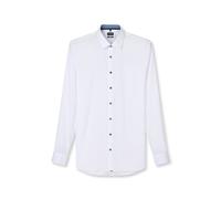 OLYMP Herren Businesshemd Langarm No.Six,Einfarbig,super Slim,Urban Kent,Marine 18,45