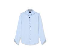 Businesshemd OLYMP "OLYMP Smart Business, Body Fit, Royal Kent", Herren, Gr. 40, Normaler Arm, blau (bleu), 100% Baumwolle, Hemden (51948441-40) bleu