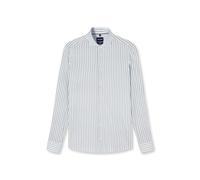 Businesshemd OLYMP "OLYMP Smart Business, Body Fit, Royal Kent", Herren, Gr. 44, Normaler Arm, weiß (grau, grün), 57% Baumwolle, 43% Polyester, Hemden (32601343-44) grau, grün