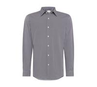 Businesshemd PIERRE CARDIN "Pierre Cardin Hemd", Herren, Gr. 42, N-Gr, blau (salute), Obermaterial: 100% Baumwolle CO., uni, regular fit, Hemden, mit Allover-Print (62297810-42) salute