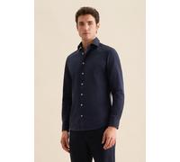 Seidensticker Smart Casual Slim Fit Hemd dunkelblau, Einfarbig