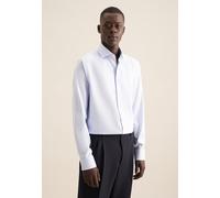 Businesshemd SEIDENSTICKER "Regular", Herren, Gr. L42, normale Ärmellängen, blau, 100% Baumwolle, kariert, regular fit, 2-Knopf-Manschette, Hemden Businesshemd, Regular 1/1 Kentkragen Karo (16576945-4