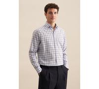 Businesshemd SEIDENSTICKER "Regular", Herren, Gr. L (42), normale Ärmellängen, braun, 100% Baumwolle, kariert, regular fit, Langarm 2-Knopf-Manschette, Hemden, Regular Langarm Kentkragen Karo (2134850