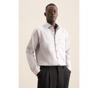 Businesshemd SEIDENSTICKER "Regular", Herren, Gr. M (39), normale Ärmellängen, grau, 100% Baumwolle, unifarben, regular fit, Langarm 2-Knopf-Manschette, Hemden, Regular Langarm Kentkragen Uni (4809916