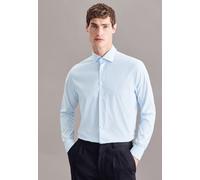 Businesshemd SEIDENSTICKER "Regular" Gr. 40, normale Ärmellängen, blau (hellblau) Herren Hemden Langarm Regular fit Kentkragen Streifen (84626730-40)