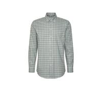 Businesshemd SEIDENSTICKER "Regular", Herren, Gr. XL (44), normale Ärmellängen, grün, 100% Baumwolle, kariert, regular fit, 2-Knopf-Manschette, Hemden, Regular 1/1 Button-Down-Kragen Karo (77808659-44