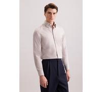 Seidensticker Business Hemd Herren Slim Fit Baumwolle nougat, 39