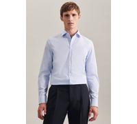 SN293600 Seidensticker Herren Hemd Karo/Streifen taillierte Passform langarm Striped Light Blue - White 46