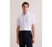 Businesshemd SEIDENSTICKER "Schwarze Rose", Herren, Gr. 4XL (50), normale Ärmellängen, rosé, 100% Baumwolle, kariert, comfort fit, Hemden, Comfort 1/2 Covered-Button-Down-Kragen Karo (17367668-50) ros