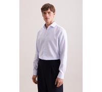 Businesshemd SEIDENSTICKER "Schwarze Rose", Herren, Gr. 6XL (54), normale Ärmellängen, weiß (rosé), 100% Baumwolle, Strukturmuster, comfort fit, 2-Knopf-Manschette, Hemden, Comfort 1/1 Kentkragen Stru