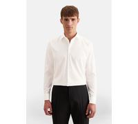 Businesshemd SEIDENSTICKER "Schwarze Rose", Herren, Gr. L (41), normale Ärmellängen, beige (ecru), 100% Baumwolle, unifarben, slim fit, Doppelmanschette, Hemden, Slim 1/1 Kentkragen Uni (46147443-41)