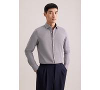 Businesshemd SEIDENSTICKER "Schwarze Rose", Herren, Gr. L (41), normale Ärmellängen, braun, 100% Baumwolle, Strukturmuster, gemustert, slim fit, 2-Knopf-Manschette, Hemden Businesshemd, Slim 1/1 Kentk