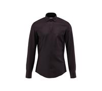 Businesshemd SEIDENSTICKER "Schwarze Rose", Herren, Gr. L (41), normale Ärmellängen, schwarz, 100% Baumwolle, unifarben, slim fit, 2-Knopf-Manschette, Hemden, Slim 1/1 Kentkragen Uni (77534252-41) sch