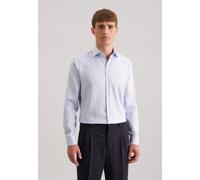 Seidensticker Herren Business-Hemd - Extra Slim Fit - Bügelfrei - Kent-Kragen - Langarm - 100% Baumwolle, Mittelblau, 42 EU