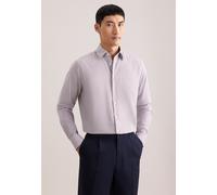 Businesshemd SEIDENSTICKER "Schwarze Rose", Herren, Gr. L (42), normale Ärmellängen, braun, 100% Baumwolle, kariert, regular fit, 2-Knopf-Manschette, Hemden, Regular 1/1 Covered-Button-Down-Kragen Kar