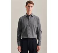 Seidensticker Hemd Herren Slim Fit Langarm Baumwolle grau, 42