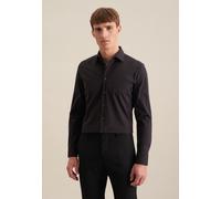 Seidensticker Herren Mens Slim Patch Longsleeve Cotton Businesshemd, Schwarz(693690), 42 EU
