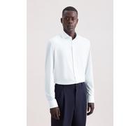 Businesshemd SEIDENSTICKER "Schwarze Rose", Herren, Gr. L (42), normale Ärmellängen, weiß, 80% Polyamid, 20% Elastan, unifarben, skinny fit, 2-Knopf-Manschette, Hemden, X-Slim 1/1 Kentkragen Uni (4545
