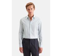 Businesshemd SEIDENSTICKER "Schwarze Rose", Herren, Gr. L (42), normale Ärmellängen, grün, 100% Baumwolle, bedruckt, slim fit, 2-Knopf-Manschette, Hemden, Slim 1/1 Kentkragen Druck (56458300-42) grün
