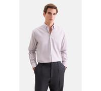 Businesshemd SEIDENSTICKER "Schwarze Rose", Herren, Gr. L (42), normale Ärmellängen, weiß (weinrot), 100% Baumwolle, kariert, regular fit, 2-Knopf-Manschette, Hemden, Regular 1/1 Button-Down-Kragen Ka